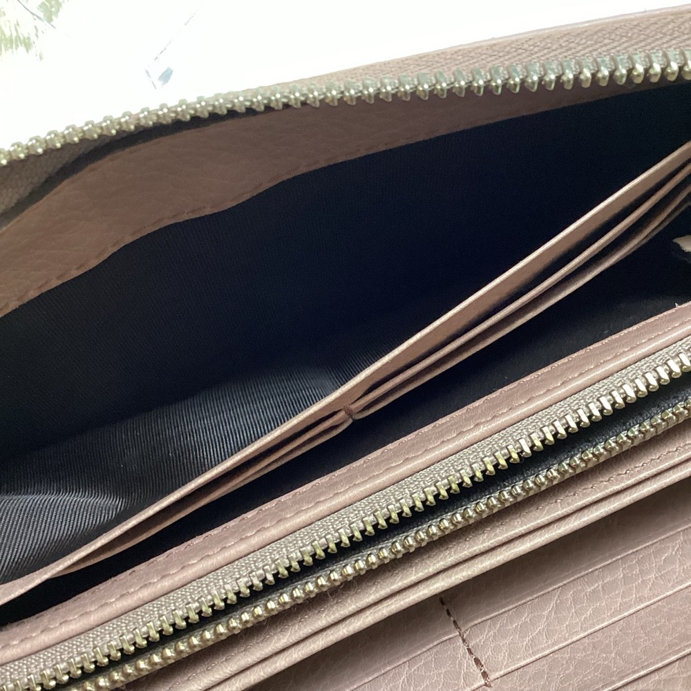 SOLD💗Authentic GUCCI🩷Soho Rose Beige Pebble Calfskin Leather - Picture 13 of 14